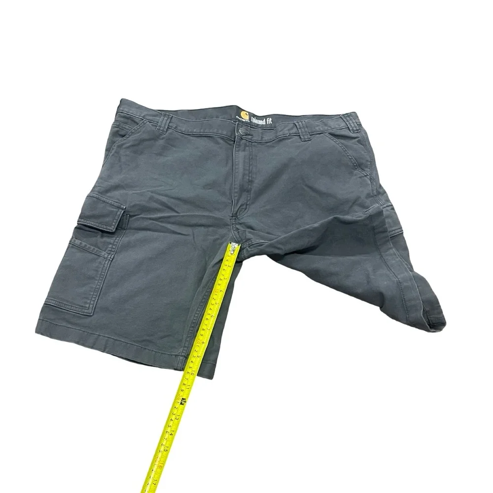 Carhartt Mens Relaxed Fit Cargo Shorts Dark Gray Charcoal 103542 Size 42 Canvas